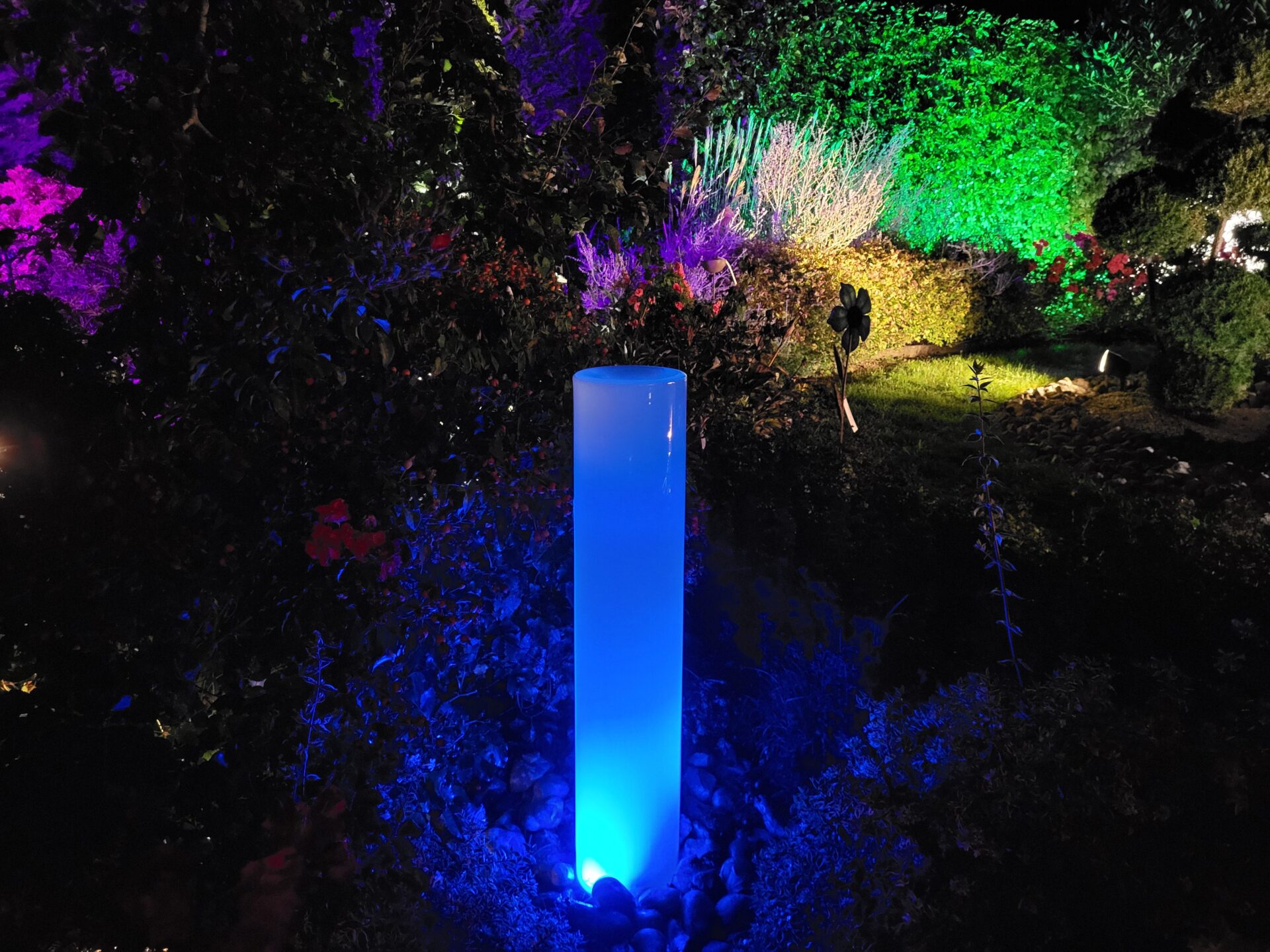 éclairage vortex jardin expo 1