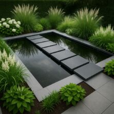 Bassin entre contemporain et naturel… lequel pour un jardin bucolique ?