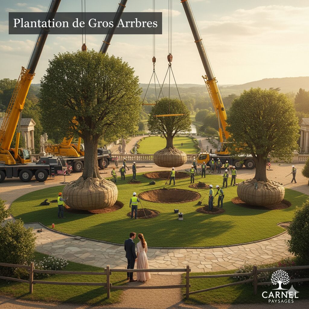 Plantation de gros arbres : le guide pour transformer votre jardin